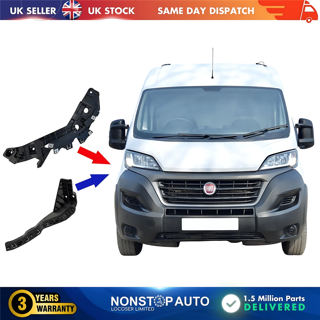 2X Front Bumper Bracket Holder Small and Large Right For CITROEN Relay FIAT Ducato PEUGEOT Boxer 2014 on