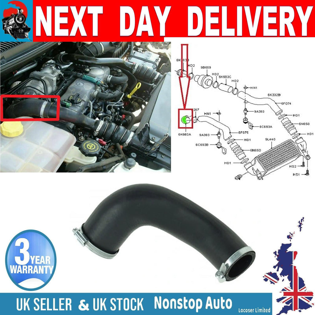 TURBO INTERCOOLER HOSE PIPE FOR FORD TRANSIT TOURNEO CONNECT 1.8 TDCI 7T169F796BG