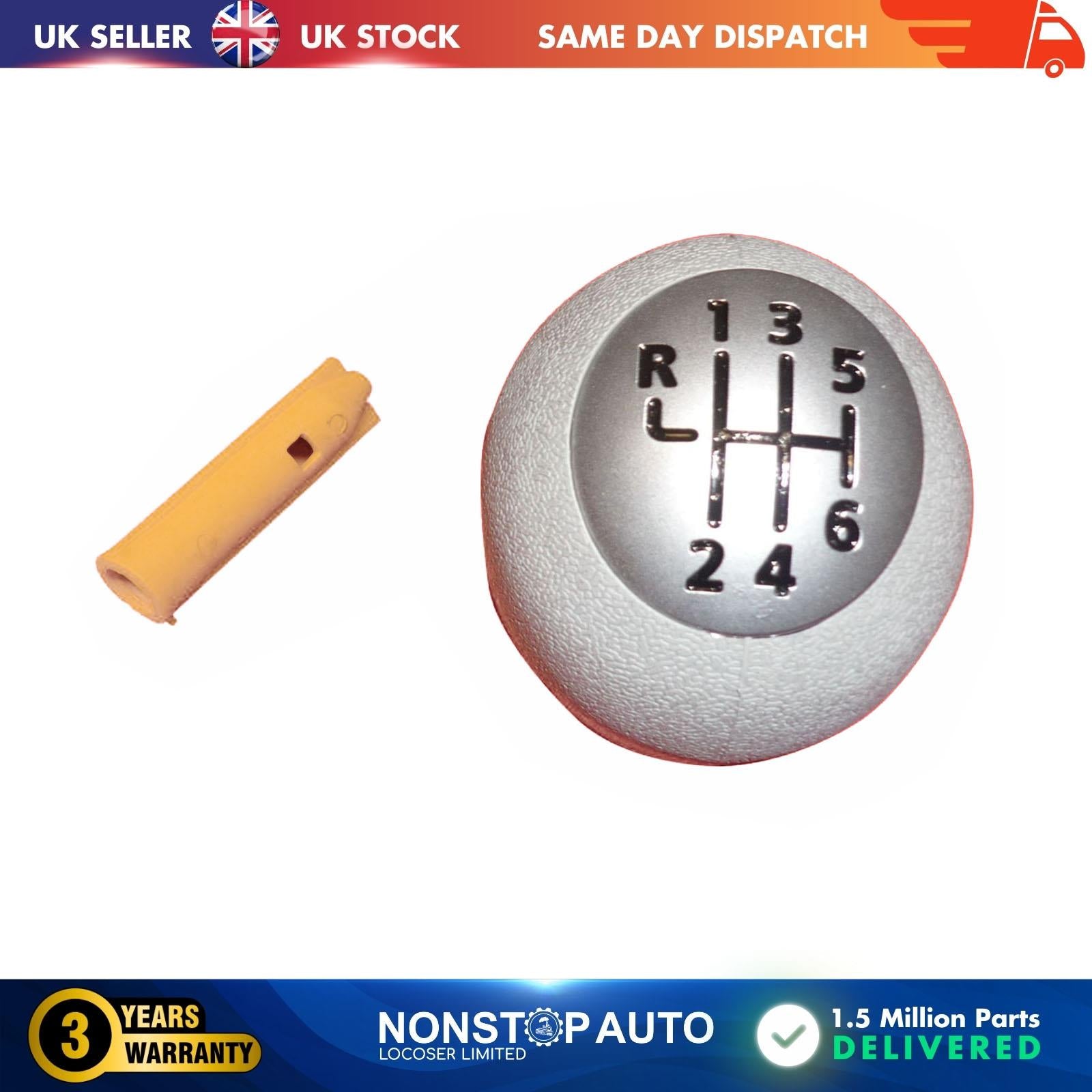6 Speed Shift Gear Knob Stick Sleeve Adapter Lever Fits RENAULT Megane Scenic Clio Modus Espace Twingo Trafic Master VAUXHALL Movano Vivaro NISAAN Interstar Primastar 328650005R