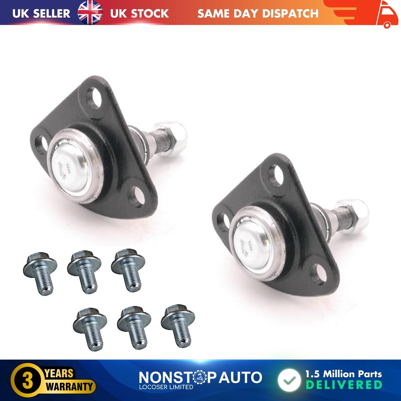 2X BALL JOINT FRONT LEFT RIGHT  FOR CITROEN JUMPER II III FIAT DUCATO VAUXHALL MOVANO C PEUGEOT BOXER 364067