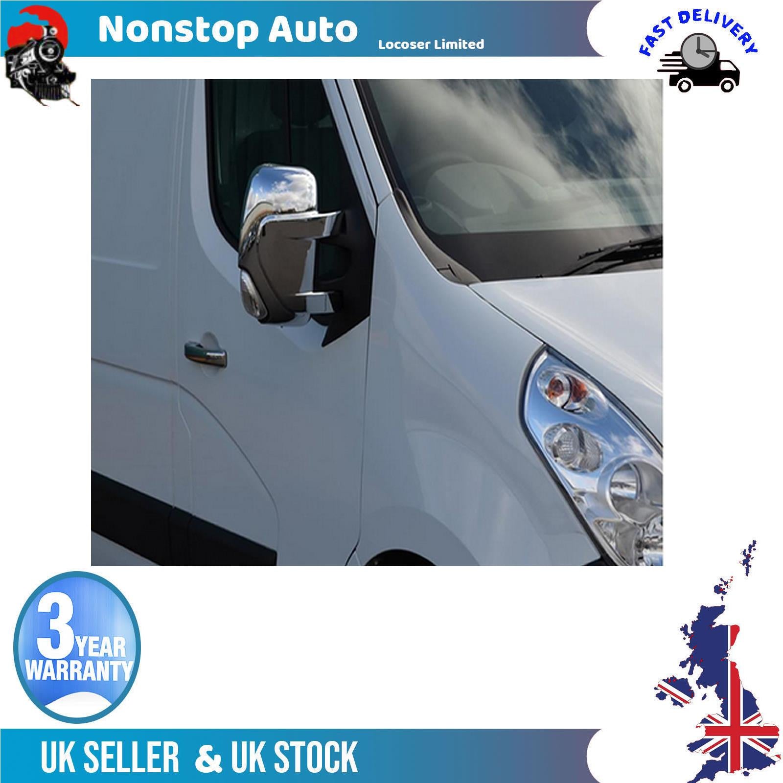 Wing Mirror Cover Cap Chrome / left&right For RENAULT Master OPEL Movano