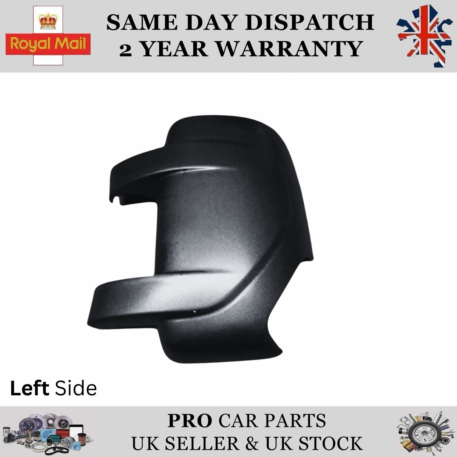 Wing Mirror Cover Cap Left Side for Fits Renault Master MK3 963021976R