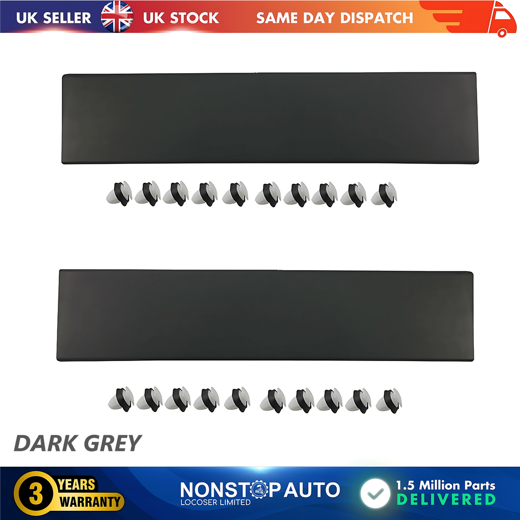 2X Door Moulding Panel Rear Left and Right Dark Grey For CITROEN Relay PEUGEOT Boxer FIAT Ducato 2006 on