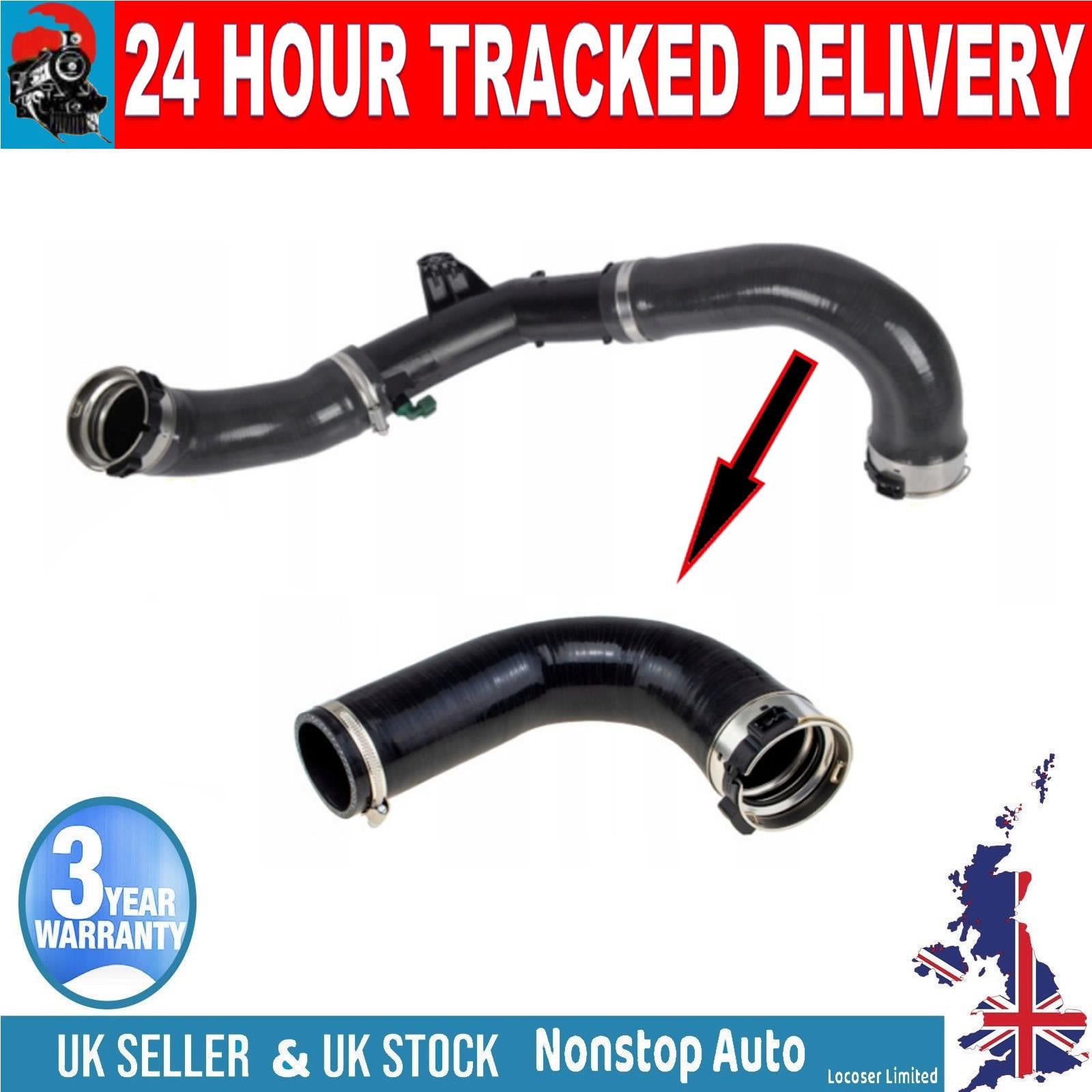 TURBO INTERCOOLER HOSE PIPE LARGE  FOR OPEL VAUXHALL MOVANO B 2.3 CDTI NISSAN NV 400 RENAULT MASTER III 144600588R