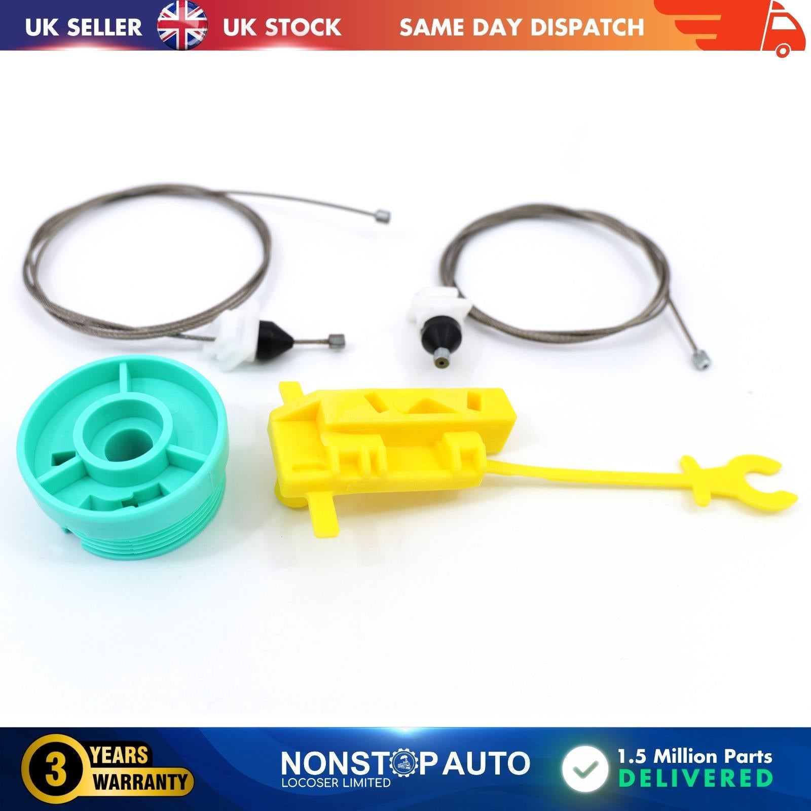 WINDOW REGULATOR REPAIR KIT FRONT LEFT RENAULT TRAFIC VAUXHALL VIVARO FIAT DUCATO PEUGEOT Boxer