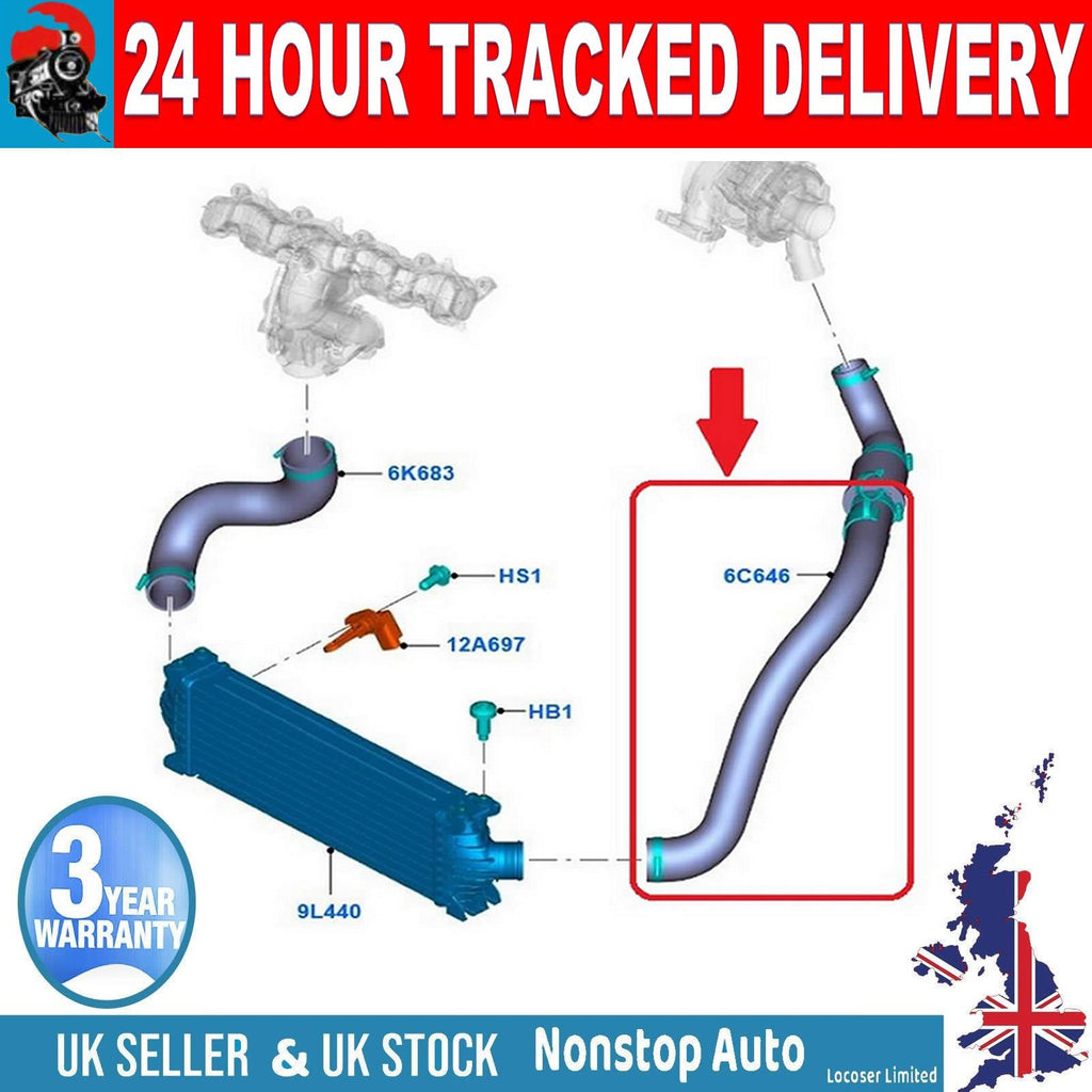TURBO INTERCOOLER TURBO HOSE PIPE FOR FORD TRANSIT  2.2 TDCI  BK216C646AB