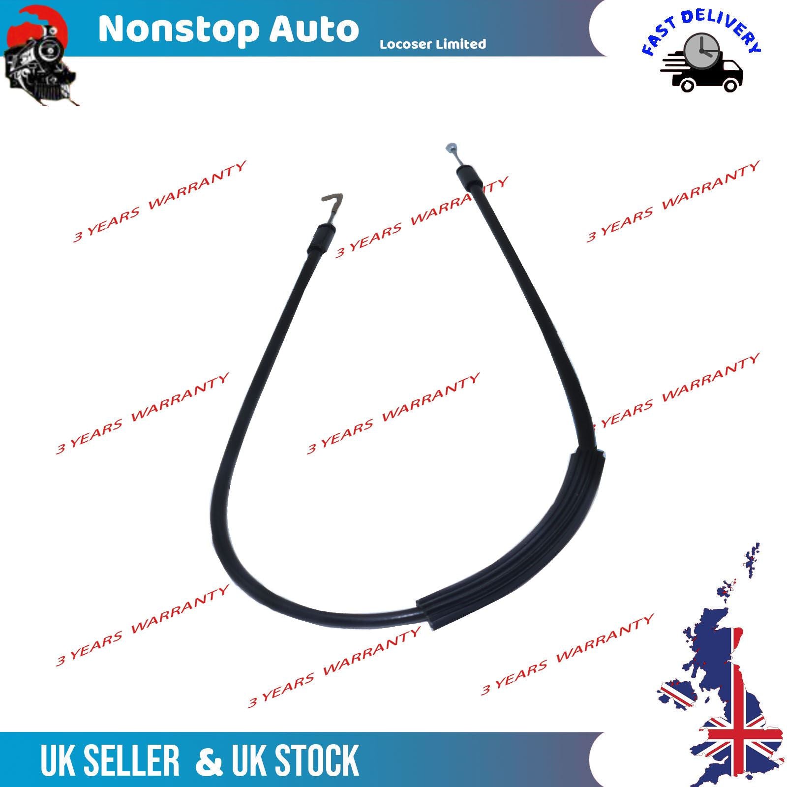 Tailgate Lock Handle Release Latch Bowden Cable Fits RENAULT Master NISSAN Nv400 VAUXHALL Movano B 906123257R