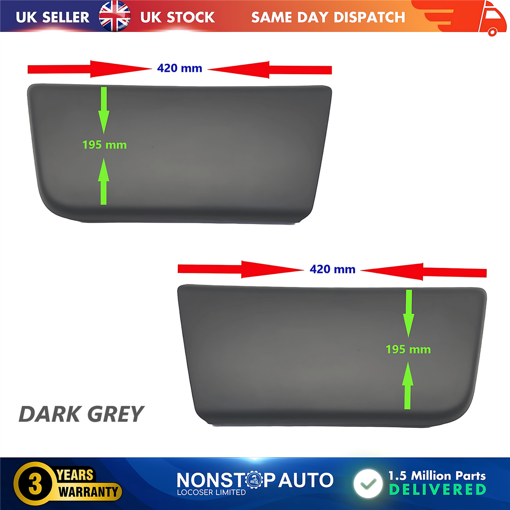2X Door Moulding Trim Front Left and Right For CITROEN Relay PEUGEOT Boxer FIAT Ducato 2006 on