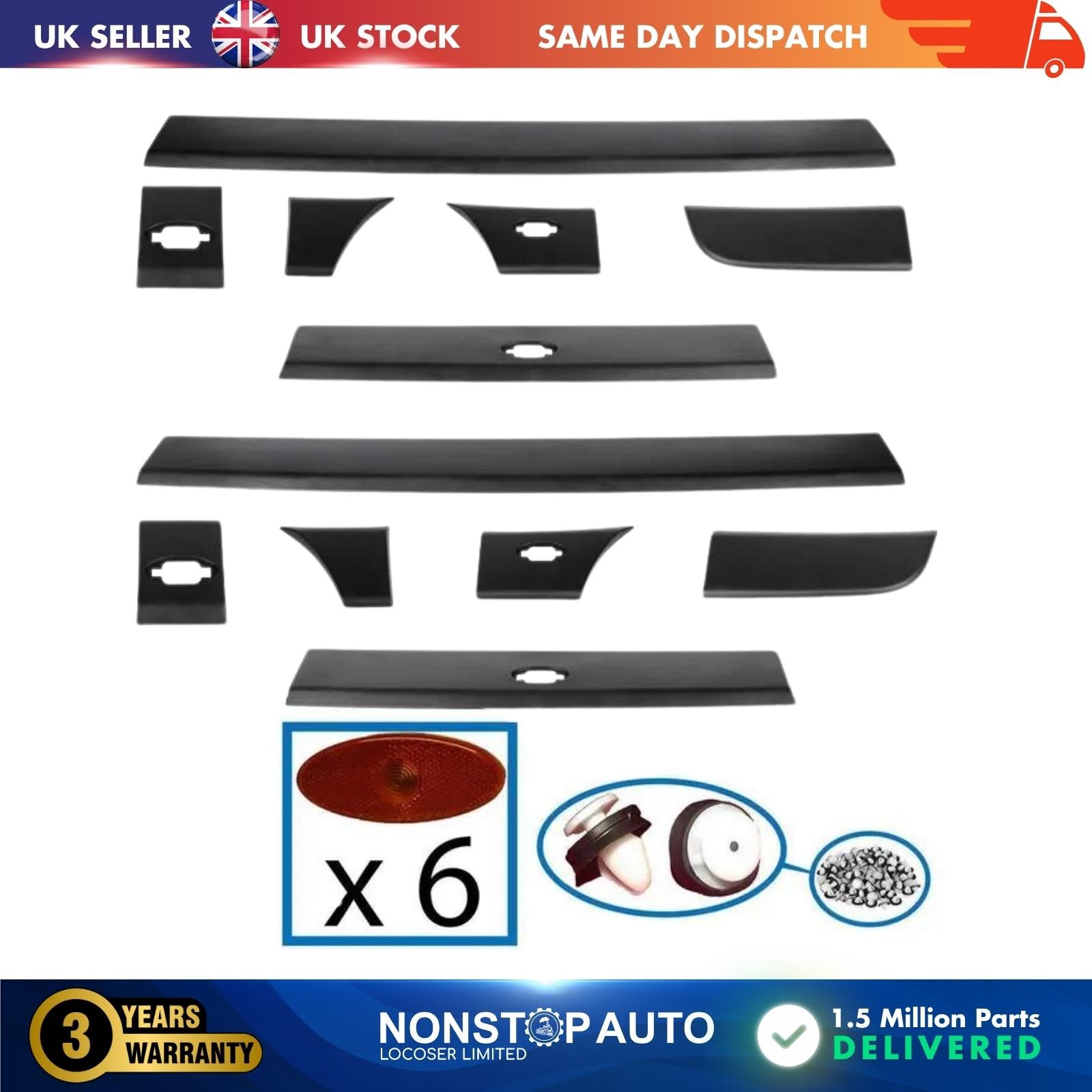 DOOR TRIM MOULDING STRIP INDICATOR LENS LEFT RIGHT FOR NISSAN NV400  768F30007R