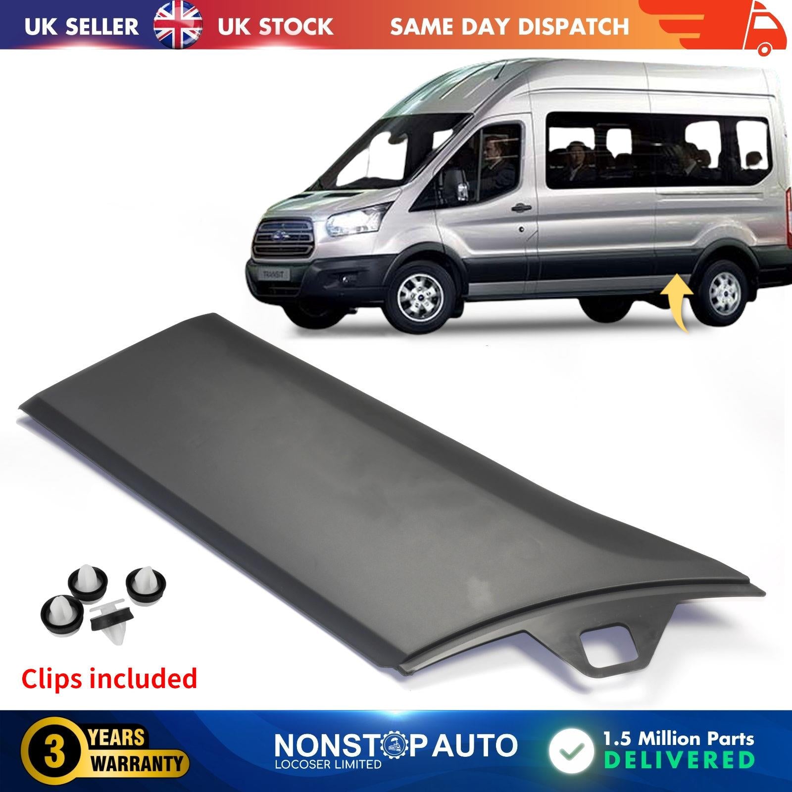 REAR LEFT SIDE BODY MOULDING PANEL TRIM FOR FORD TRANSIT MK8 2014 ON 1854496