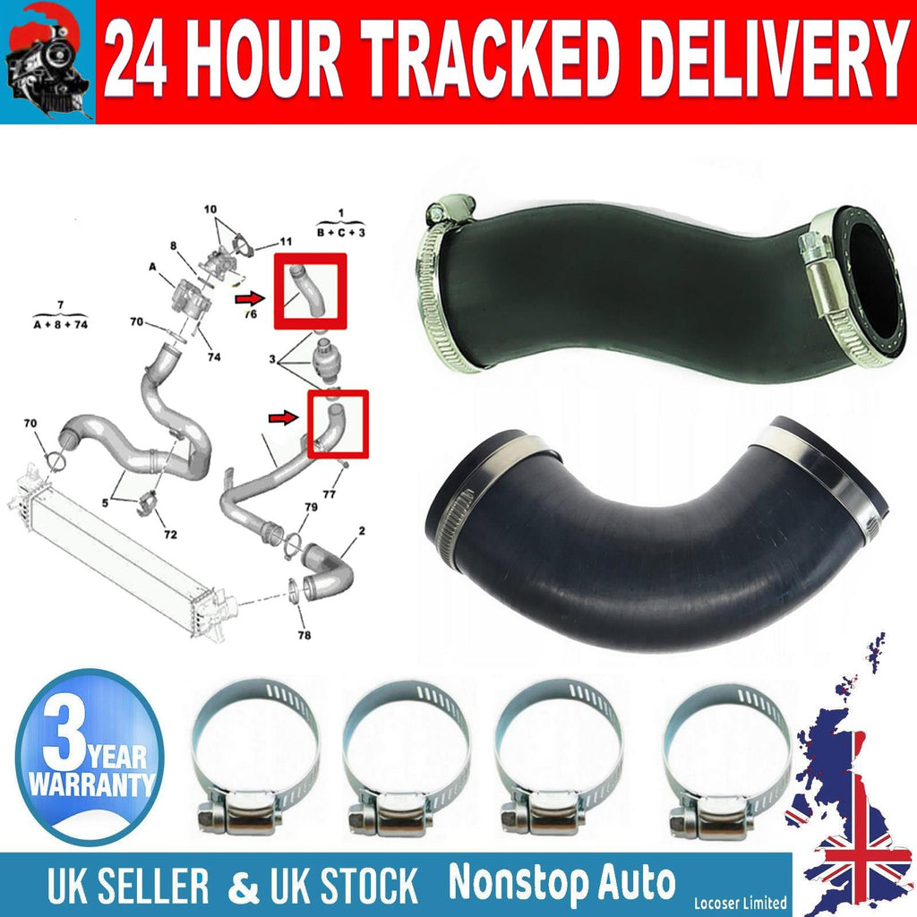 TURBO INTERCOOLER HOSE PIPE SET FOR PEUGEOT BOXER CITROEN JUMPER II  2.0 2.2 HDI VAUXHALL – OPEL MOVANO C 2.2 D FIAT DUCATO 2.0 JTD 1398849080