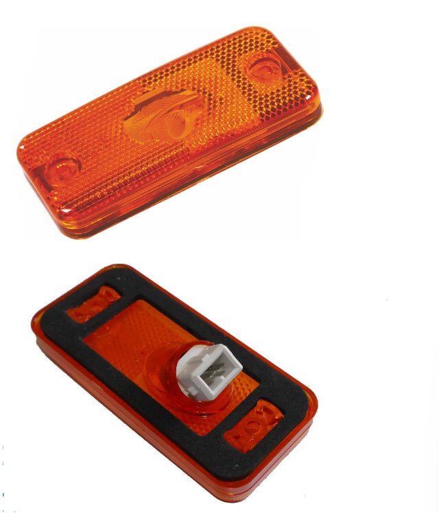 2x for FIAT Ducato 2006-2016 Side Indicator Marker Lens Light + socket 6303.A1
