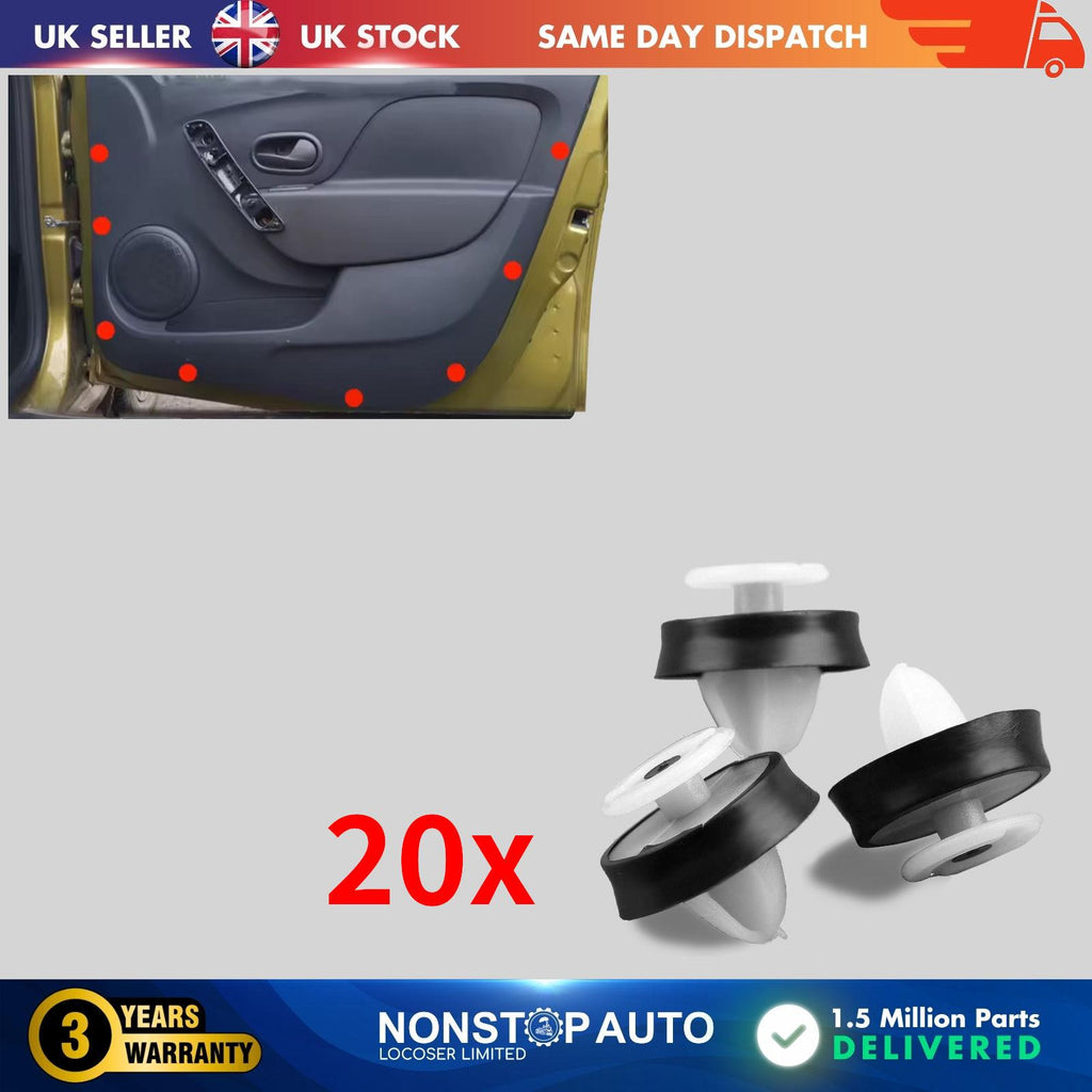 20X Door Moulding Panel Trim Clips For  RENAULT Master Vauxhall Movano Nissan NV400 7703077469