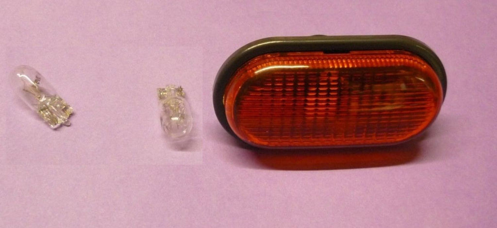 Side Indicator Repeater Lens Light With Bulbs Orange Colour Fits RENAULT Megane I Laguna Scenic Espace Kangoo Twingo Trafic Master Clio OPEL VAUXHALL Movano Vivaro NISSAN Primastar 7700822136