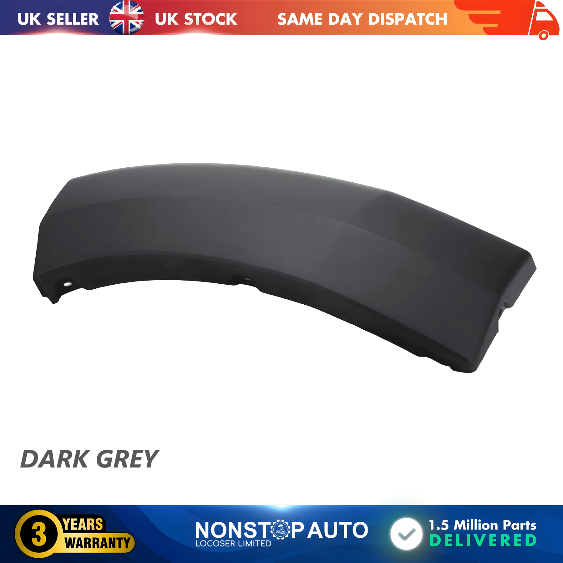 Wheel Arch Trim Moulding Front Right Dark Grey For CITROEN Relay PEUGEOT Boxer FIAT Ducato 2014 on 1611706980