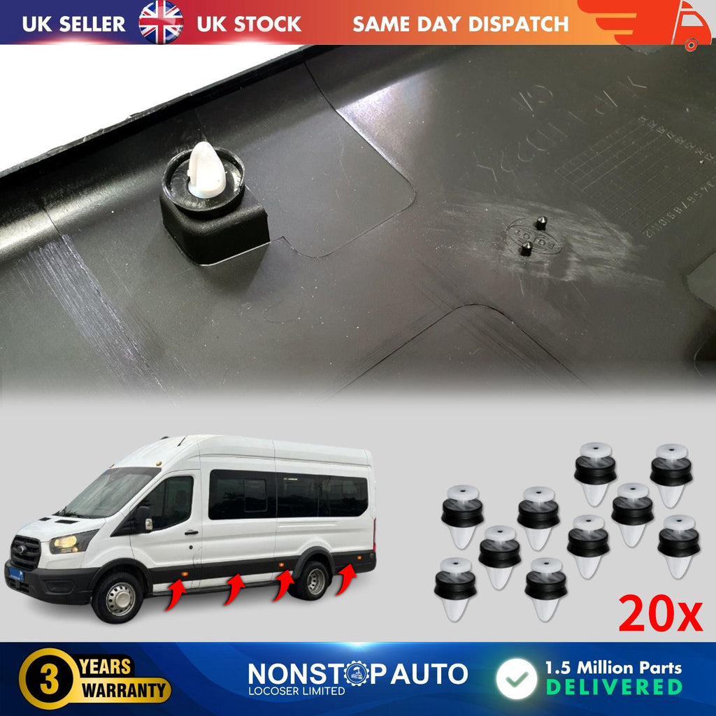 20X Door Panel Moulding Trim Clips For FORD Transit Custom MK8 5255437