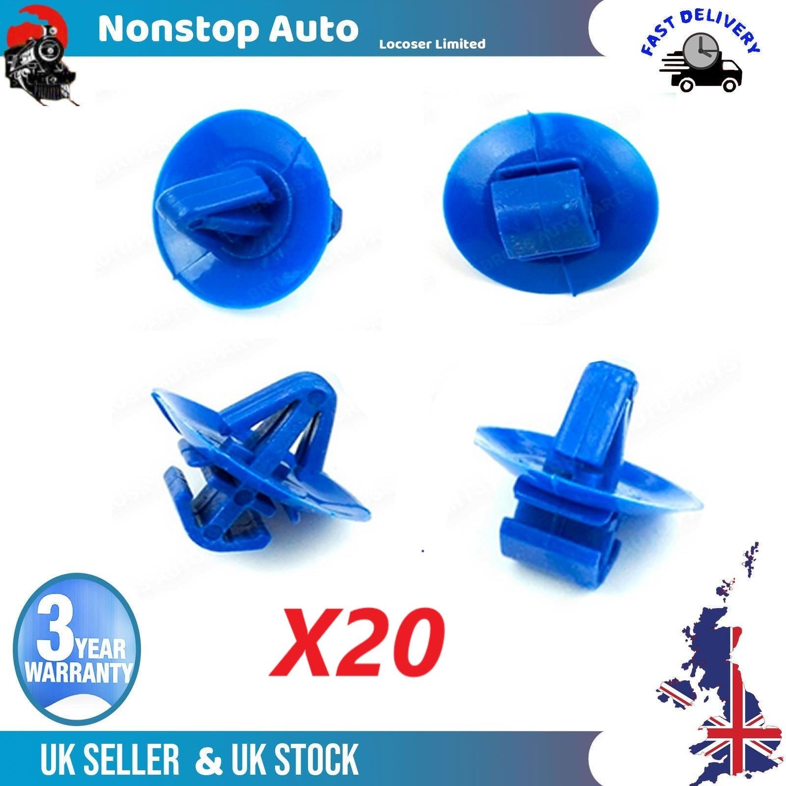 20X Panel Trim Clips - Side Door Moulding Clips For IVECO Daily IV V NISSAN Interstar OPEL Movano RENAULT Master II 7703077420