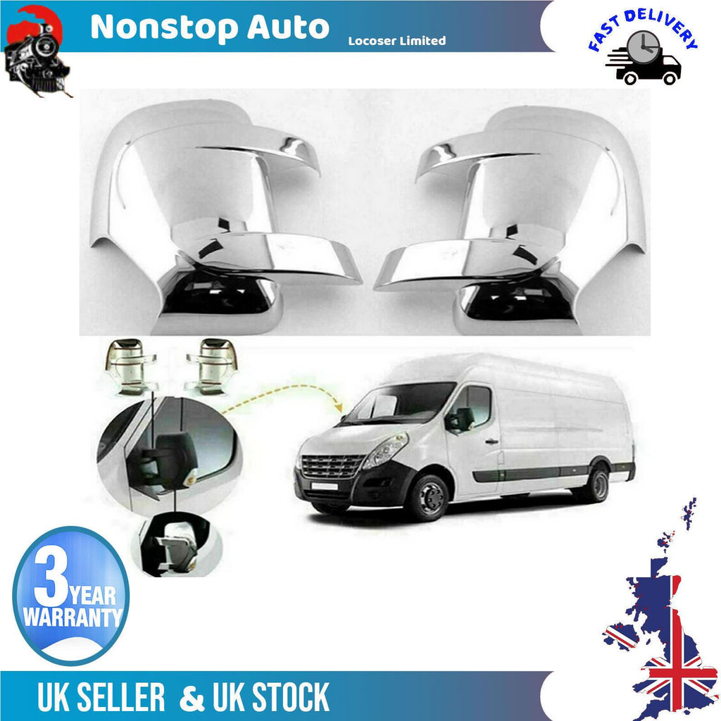 Wing Mirror Cover Cap Chrome / left&right For RENAULT Master OPEL Movano