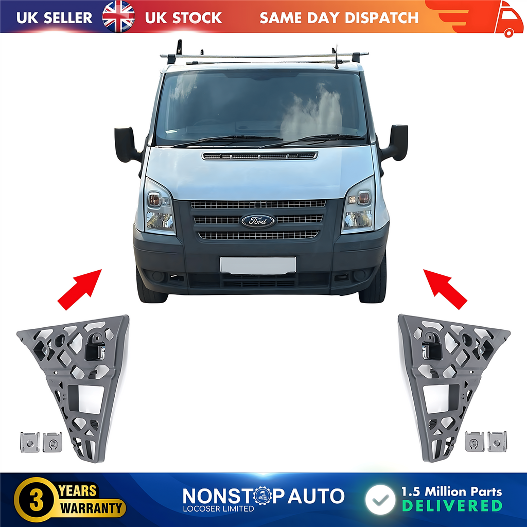 2X Front Bumper Bracket Left and Right For FORD Transit MK7 2006-2014