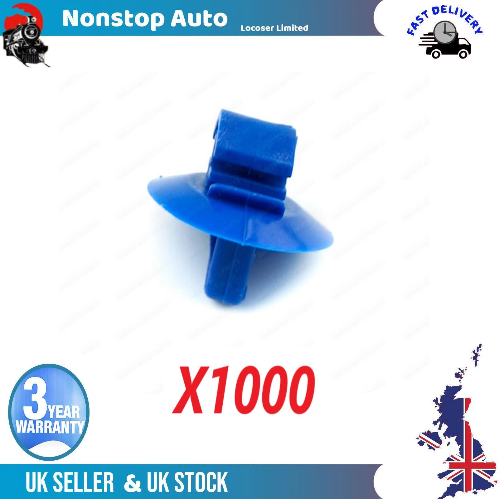 1000X Panel Trim Clips - Side Door Moulding Clips For IVECO Daily IV V NISSAN Interstar OPEL Movano RENAULT Master II 7703077420