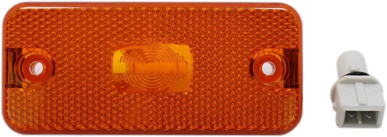 2x for FIAT Ducato 2006-2016 Side Indicator Marker Lens Light + socket 6303.A1