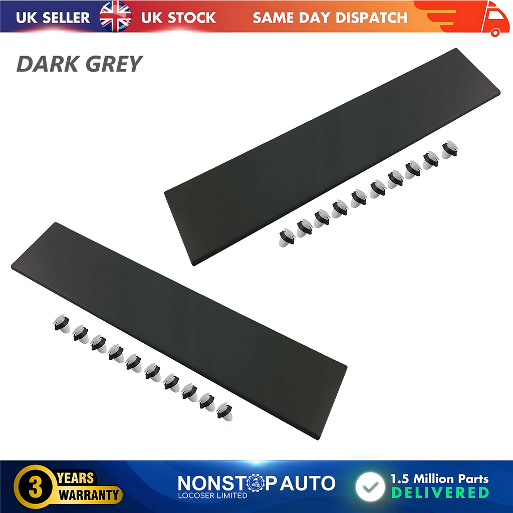 2X Door Moulding Panel Rear Left and Right Dark Grey For CITROEN Relay PEUGEOT Boxer FIAT Ducato 2006 on
