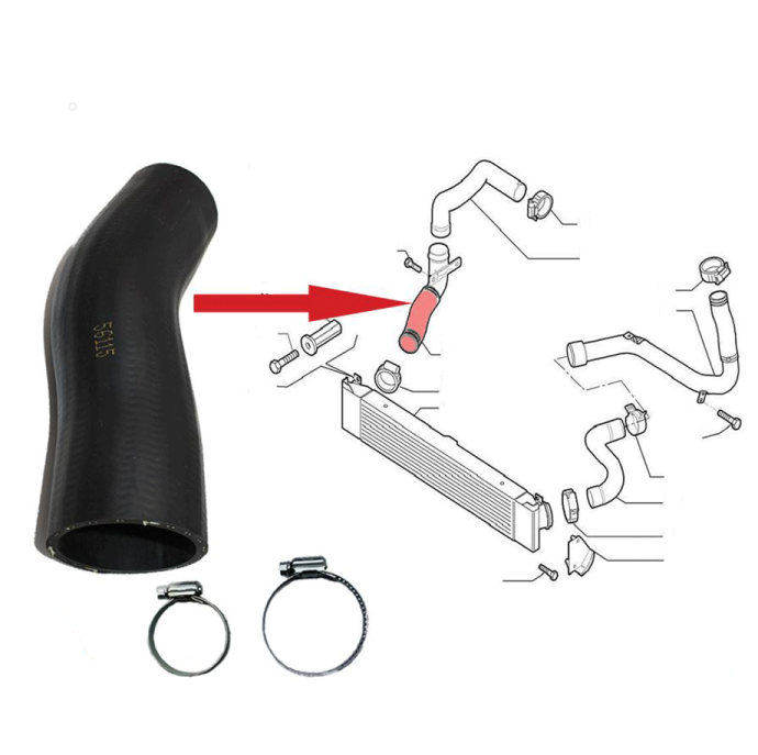 TURBO INTERCOOLER HOSE PIPE FOR  FIAT DUCATO IIII CITROEN JUMPER III  PEUGEOT BOXER III1362016080