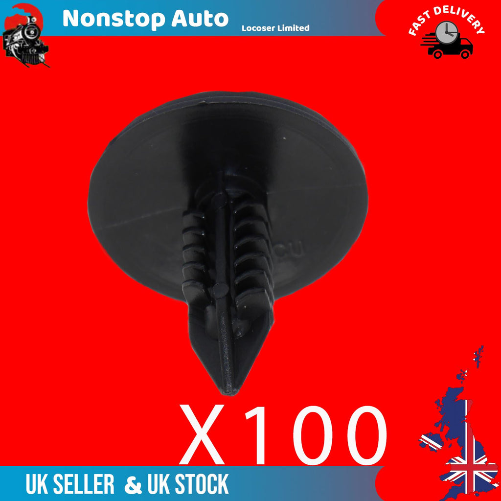 100X For Renault Clio Mk2 Mk3 Kangoo Laguna Mk1 Mk2 Logan Megane Mk1 Mk2 Modus Scenic Mk2 Trafic Mk2 Twingo Vel Satis Master Escape Dacia Logan Duster Sandero Wheel Arch Cover Panel Splash Guard Clips 7703077435