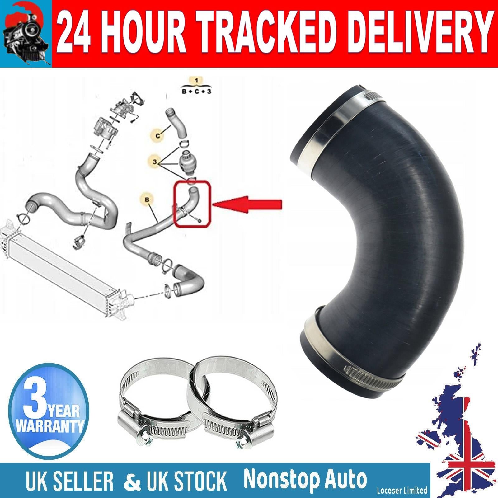 TURBO INTERCOOLER HOSE PIPE   FOR PEUGEOT BOXER CITROEN JUMPER II  2.0 2.2 HDI VAUXHALL – OPEL MOVANO C 2.2 D FIAT DUCATO 2.0 JTD 1398849080