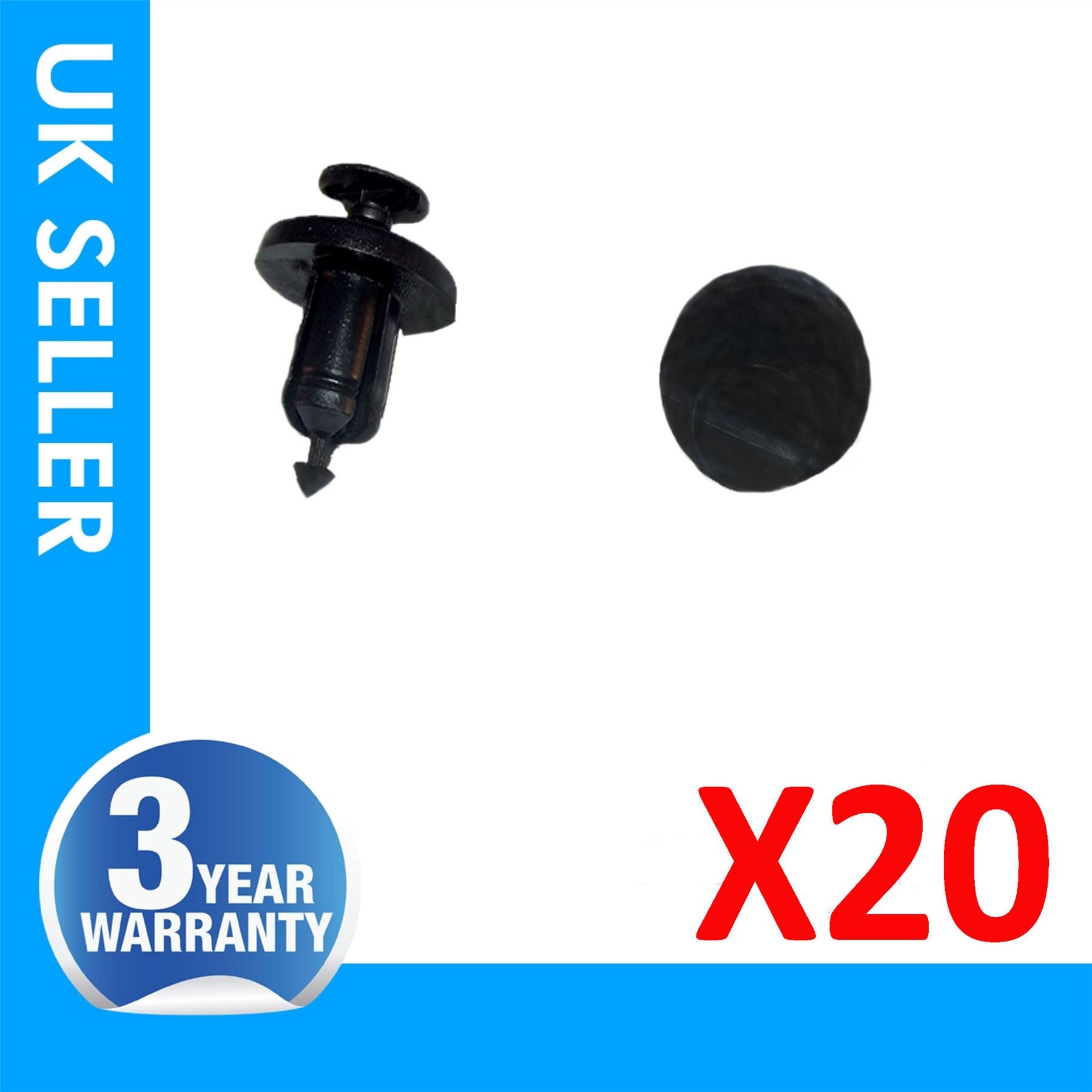 RENAULT Megane Clio Scenic Laguna Modus Master Trafic Espace Twingo Velsatis Nissan Micra Almera Qashqai Primastar Interstar Vauxhall Vivaro Movano wheelarch bumper front grill panel clips X20