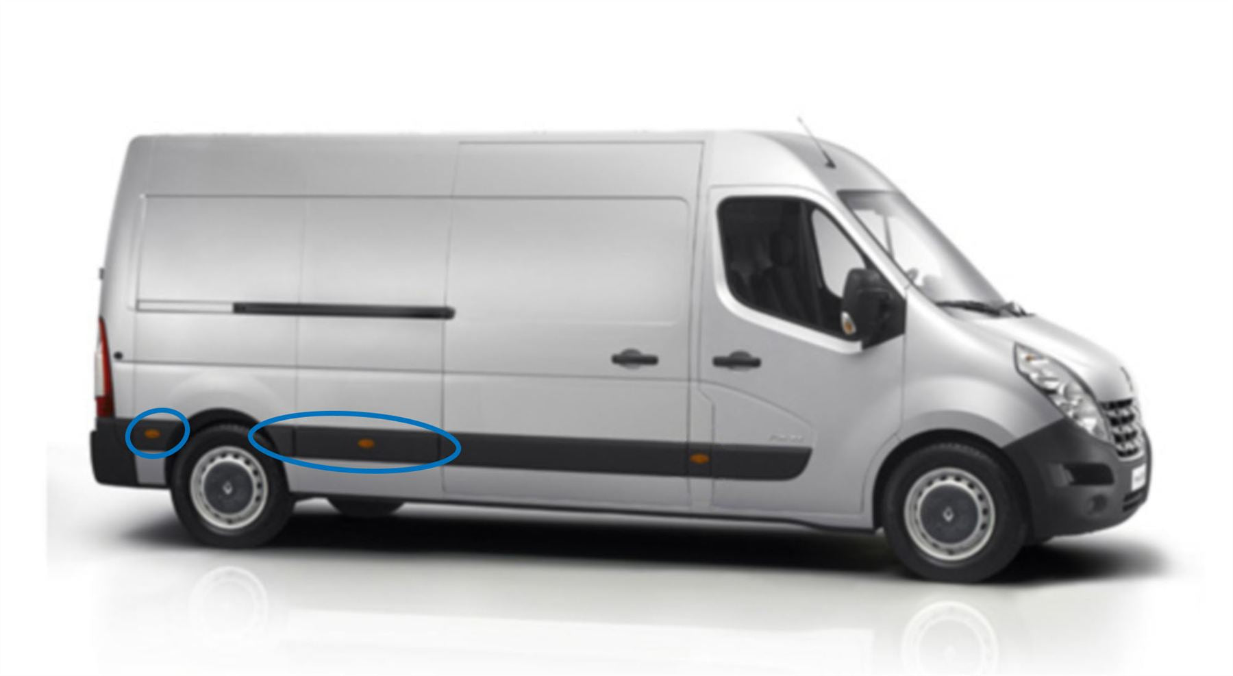 DOOR MOULDING STRIP PANEL INDICATOR LENS REAR RIGHT FITS VAUXHALL Movano