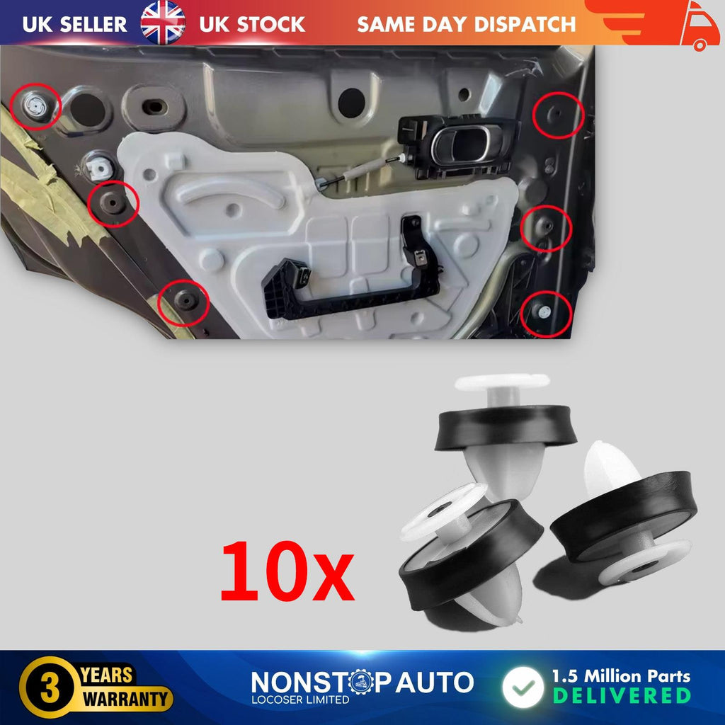 10X Door Moulding Panel Trim Clips For  RENAULT Master Vauxhall Movano Nissan NV400 7703077469