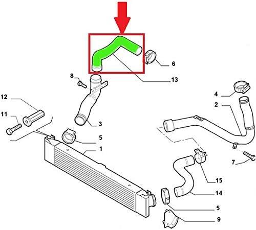 TURBO INTERCOOLER HOSE PIPE FOR FIAT DUCATO III 3.0 JTD-PEUGEOT BOXER CITROEN JUMPER 3.0 JTD  1363609080