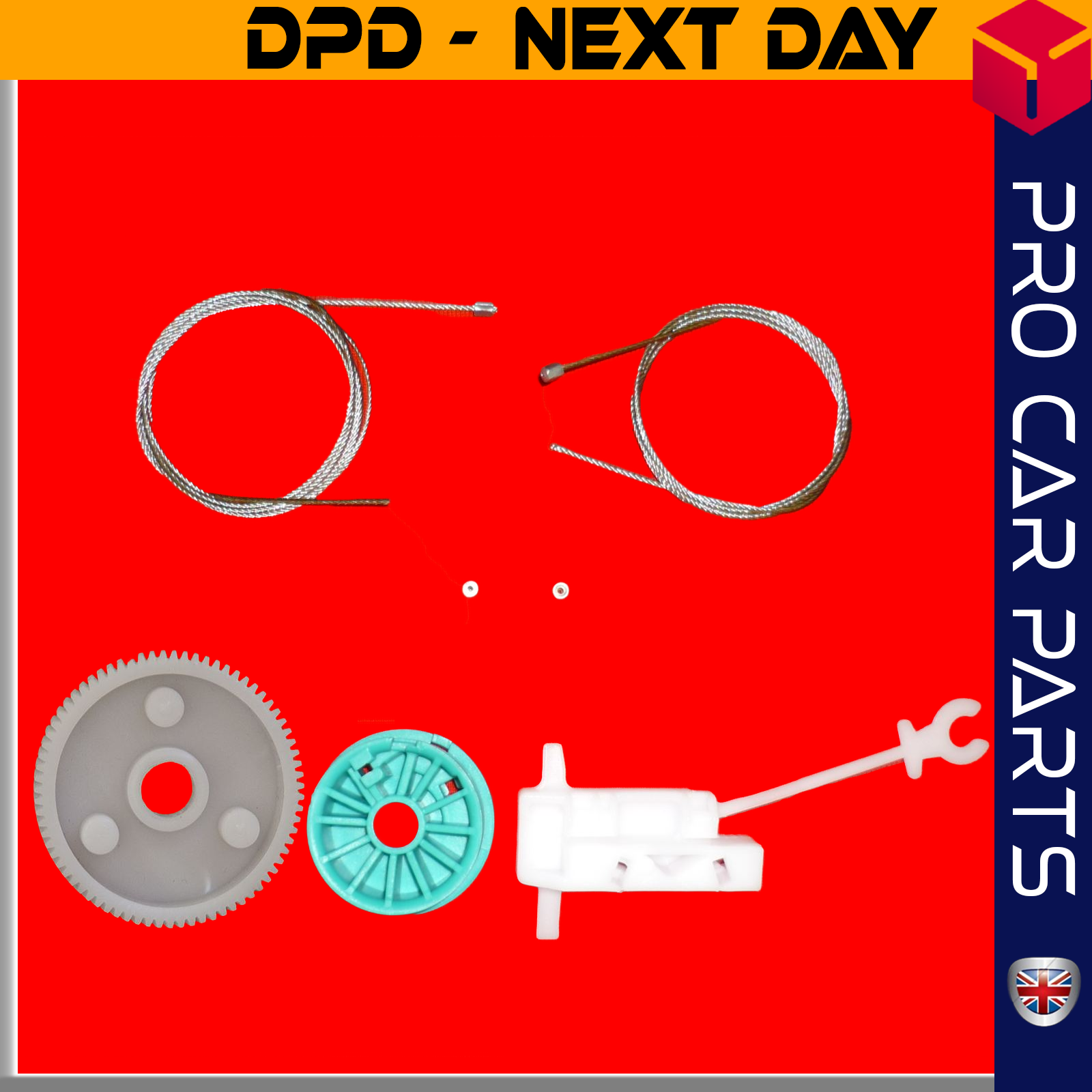 Window regulator Repair Kit Front Right Fits Fiat Ducato 1358175080