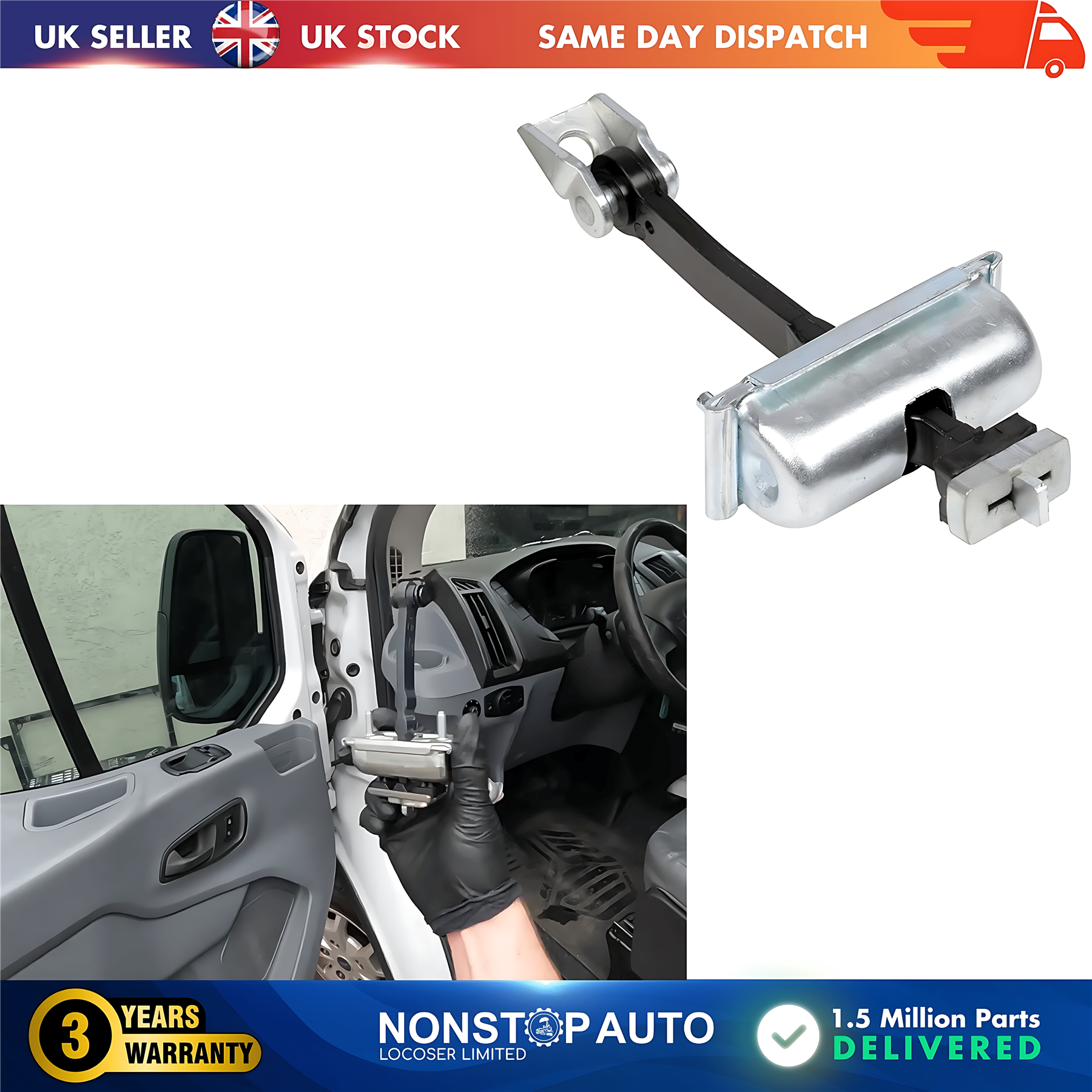 Front Door Check Strap L&R FORD Transit MK8 V363 2013 on BK31V23500AD