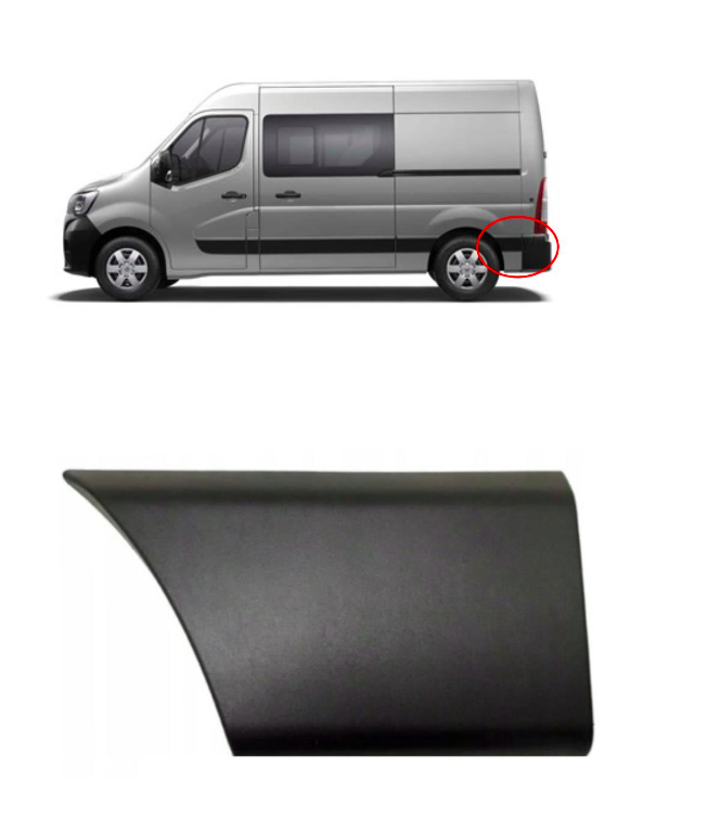 Side Moulding Rear Left Short for RENAULT Master MK3 NISSAN NV 400 VAUXHALL Movano B 768F20005R