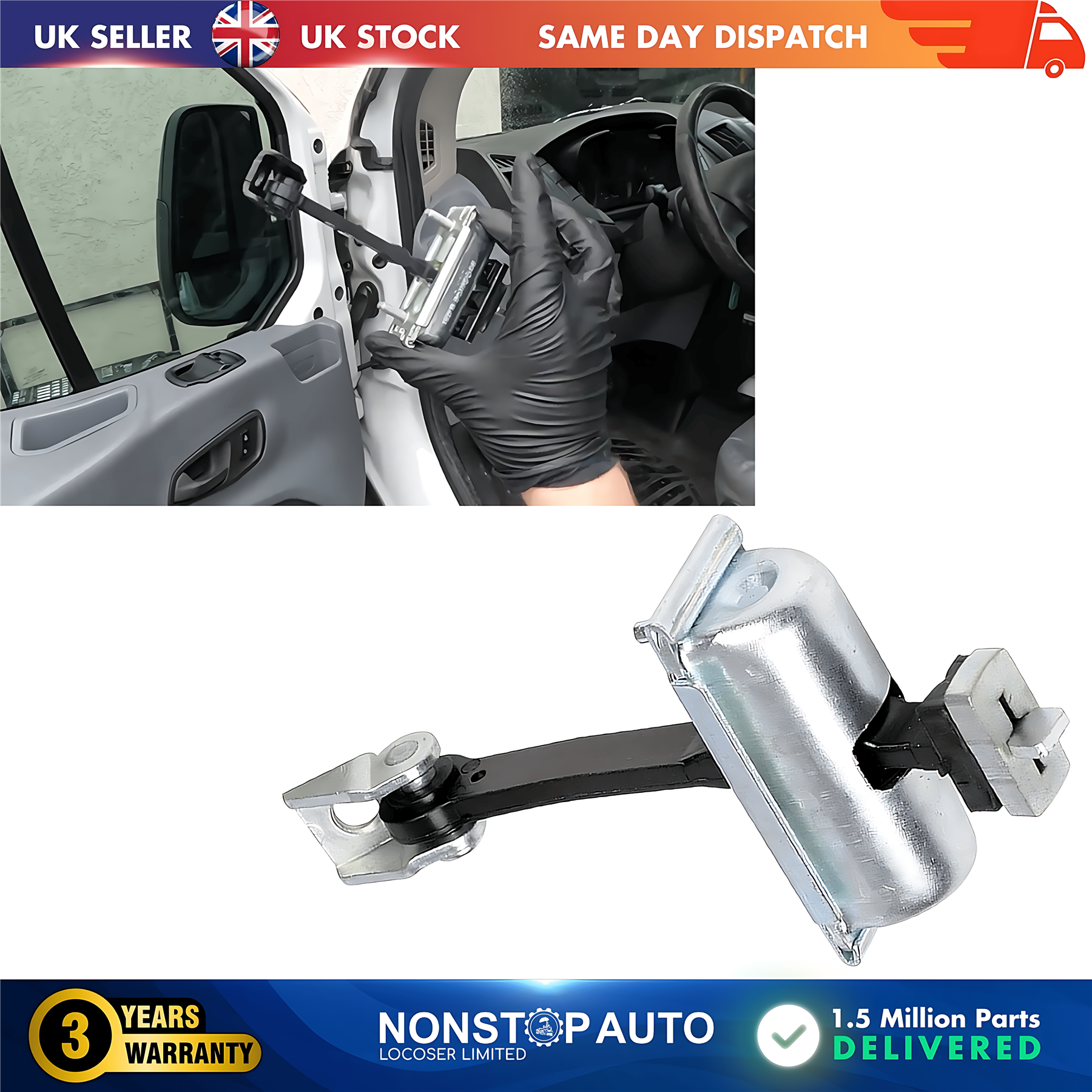 Front Door Check Strap L&R FORD Transit MK8 V363 2013 on BK31V23500AD