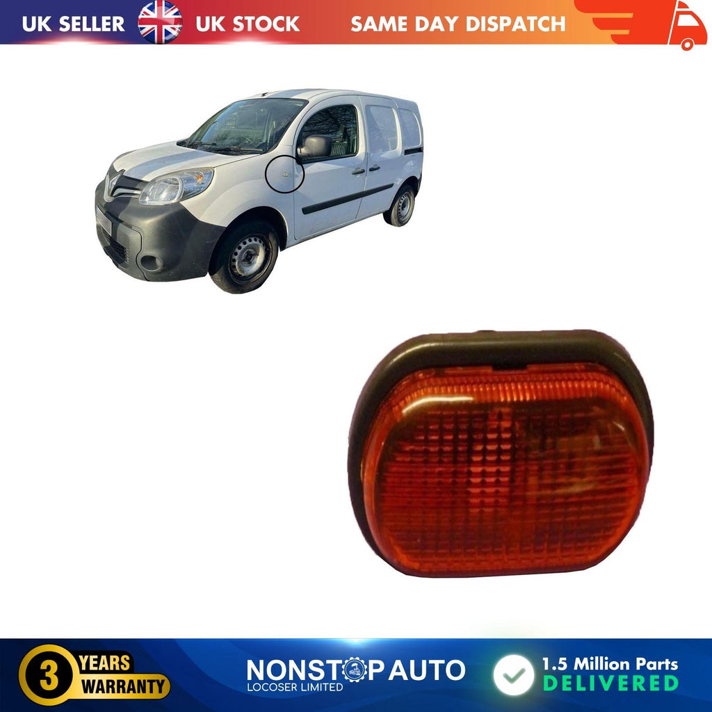 Side Indicator Repeater Lens Light With Bulbs Orange Colour Fits RENAULT Megane I Laguna Scenic Espace Kangoo Twingo Trafic Master Clio OPEL VAUXHALL Movano Vivaro NISSAN Primastar 7700822136