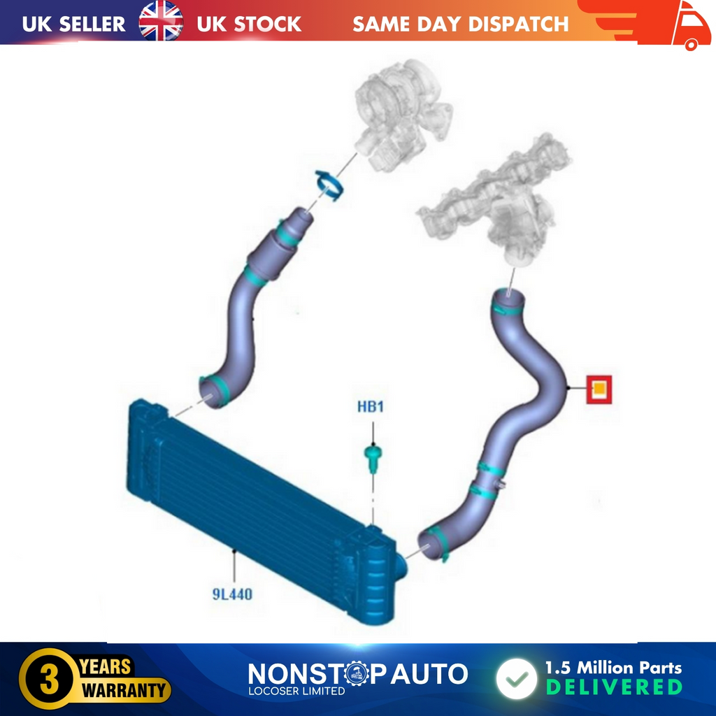 TURBO INTERCOOLER HOSE PIPE SET  FOR FORD Transit V347 V363 2.2 TDCI  CC116K863DE