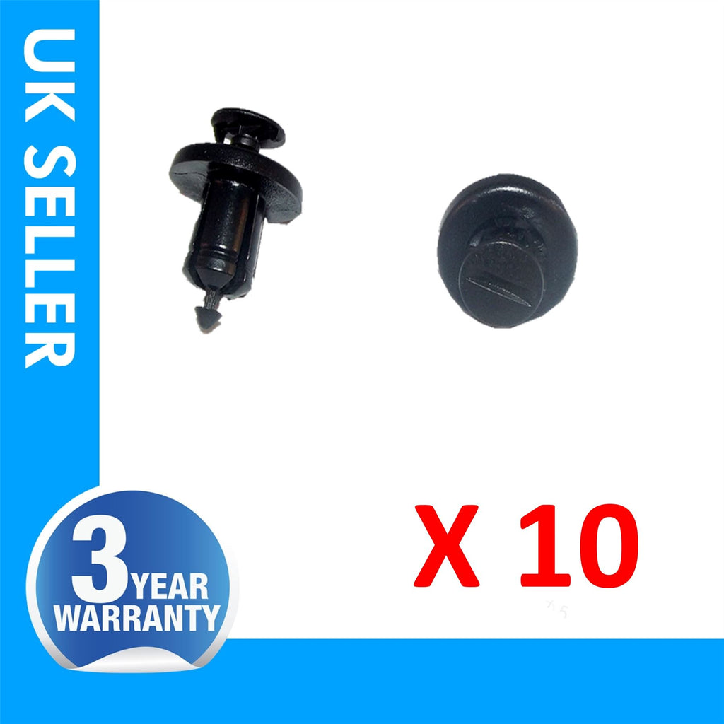 RENAULT Megane Clio Scenic Laguna Modus Master Trafic Espace Twingo Velsatis Nissan Micra Almera Qashqai Primastar Interstar Vauxhall Vivaro Movano bumper front grill panel clips X10