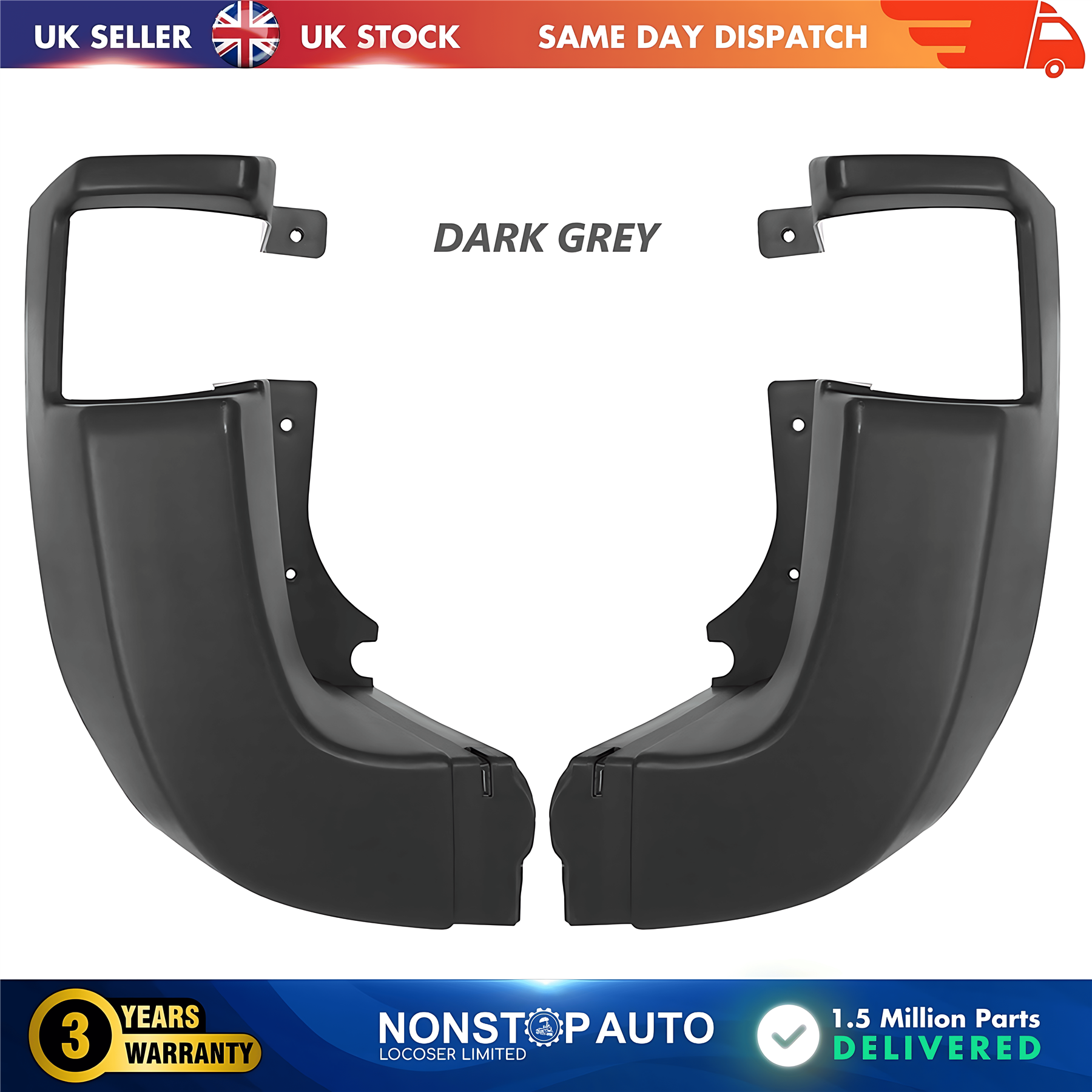 2X Rear Bumper Corner End Left and Right For FORD Transit MK8 V363 2013 on BK3117927 BK3117926