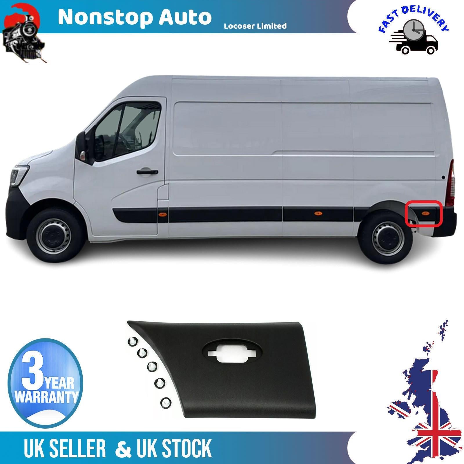 Side Moulding Strip Panel Rear Left For RENAULT Master III 768F20007R