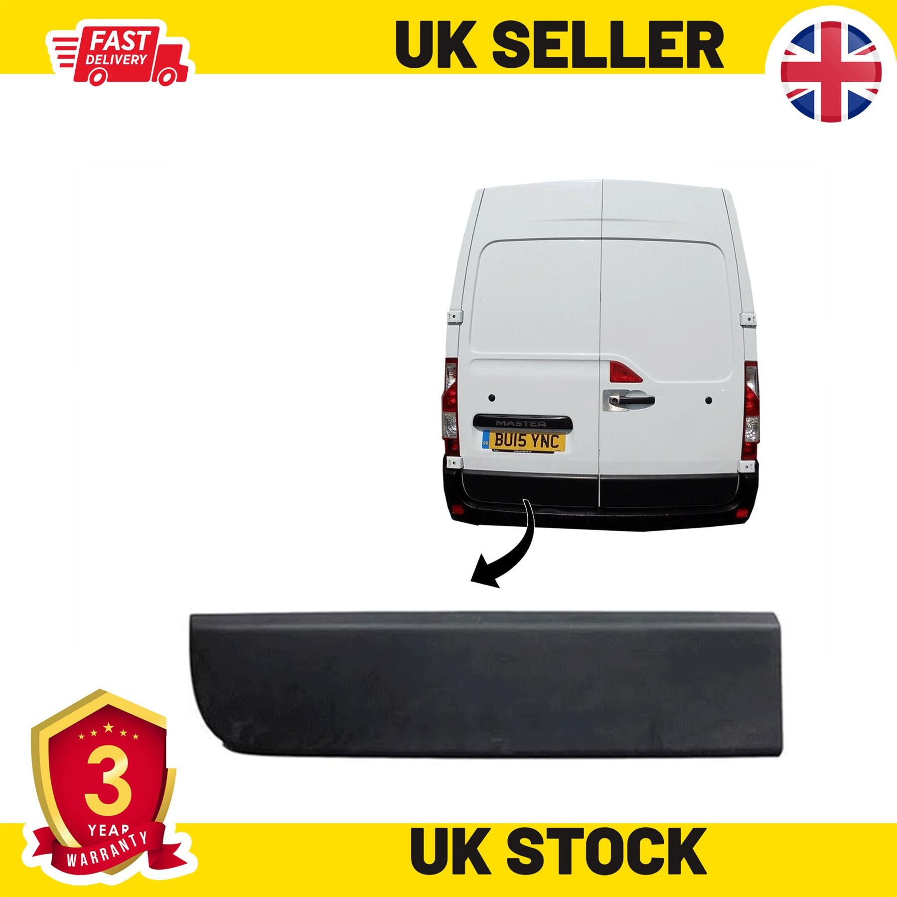 Rear Door Moulding Panel Trim Strap Left Side Fits Nissan NV400 908510003R