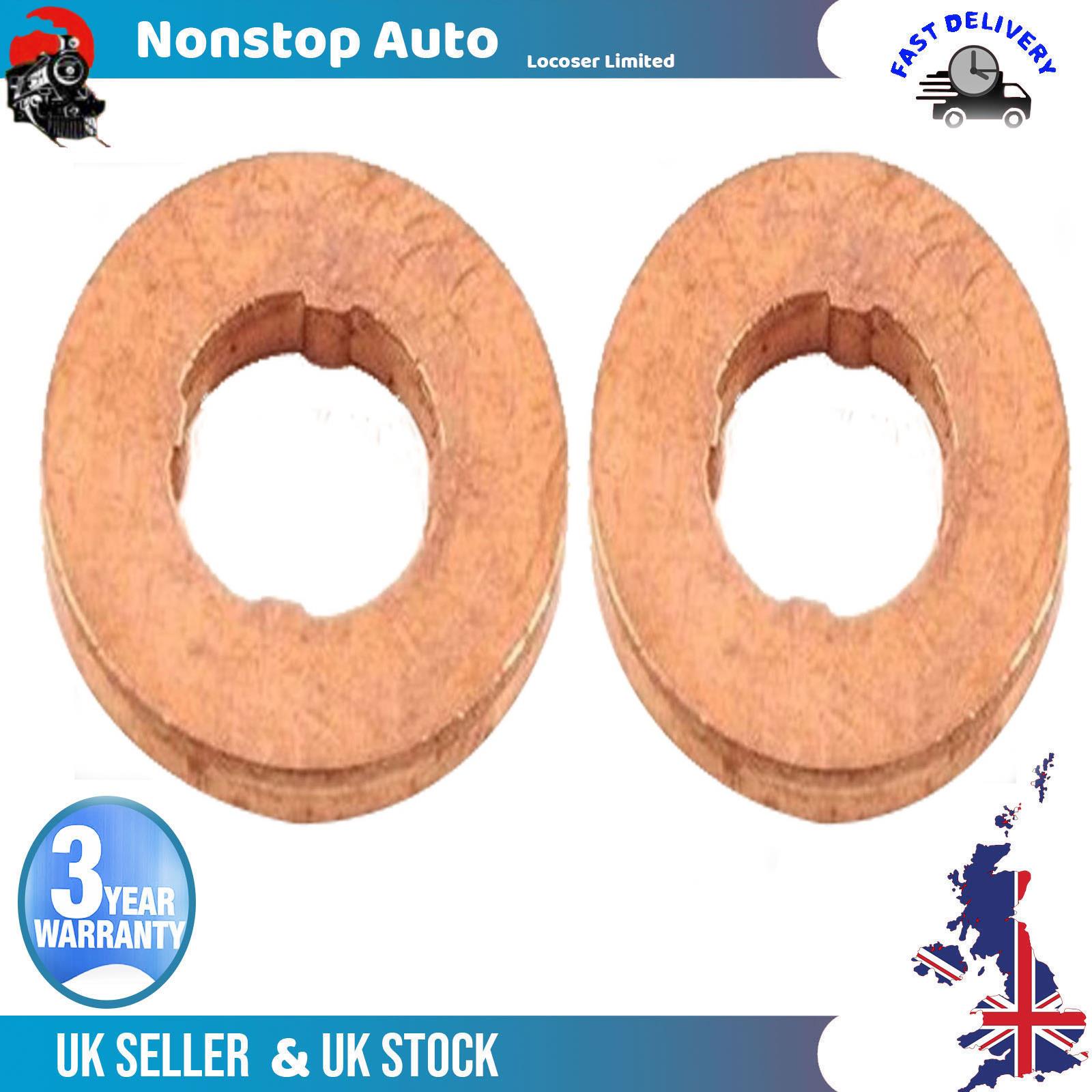 2X Diesel Injector Copper Seal Washer FOR RenaultMaster Mk3 2.2 Engine8200014894