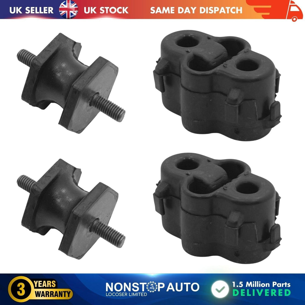 2X Exhaust Hanger Mount & Mount Rubber Fits Renault Master 206511084R, 7700565762