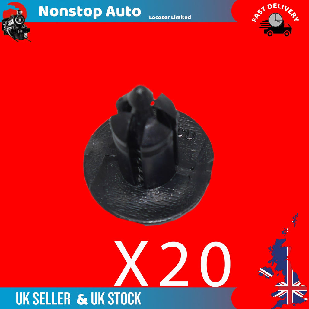 RENAULT Megane Clio Scenic Laguna Modus Master Trafic Espace Twingo Velsatis Nissan Micra Almera Qashqai Primastar Interstar Vauxhall Vivaro Movano wheelarch bumper front grill panel clips X20