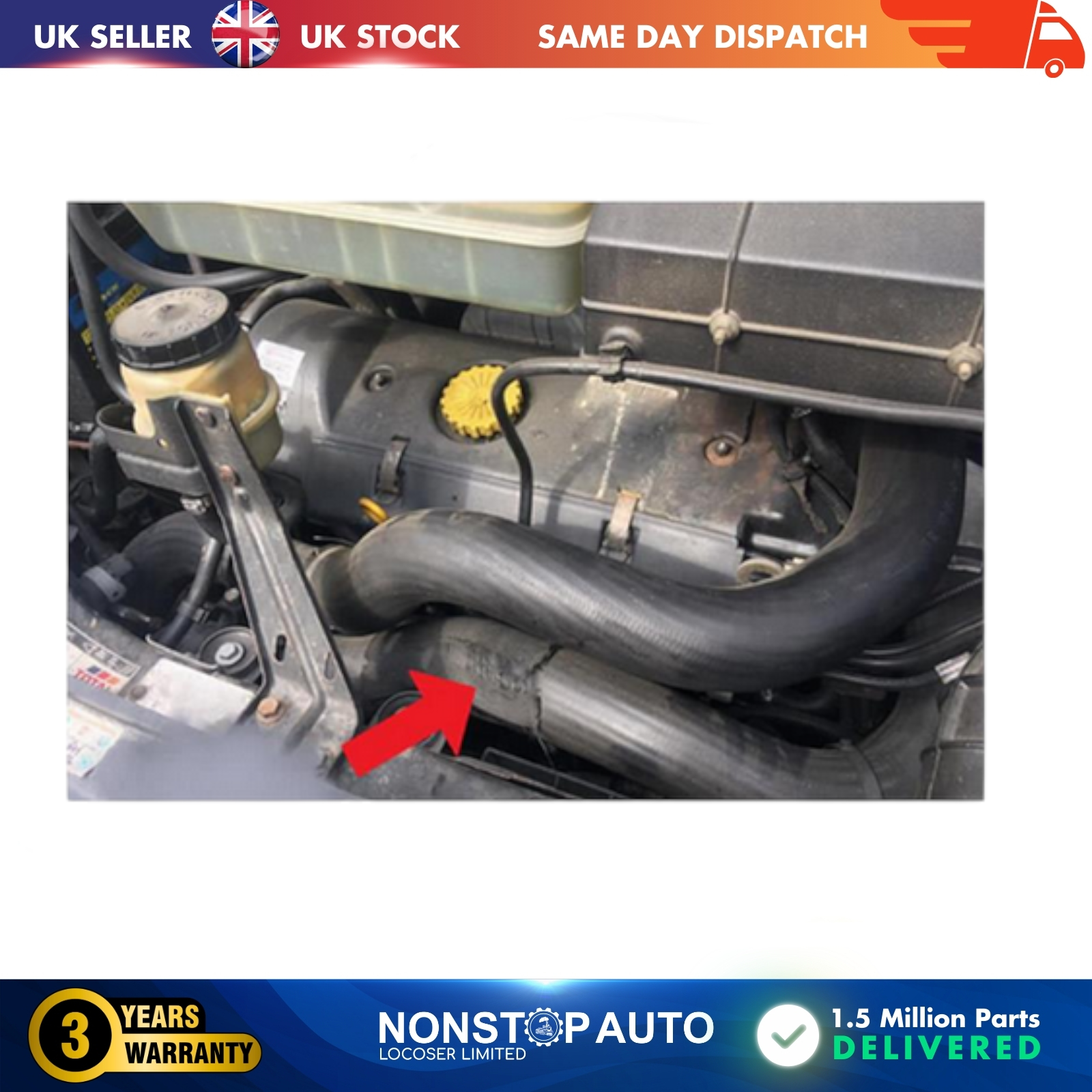 TURBO INTERCOOLER HOSE PIPE FOR  FIAT DUCATO  PEUGEOT BOXER  CITROEN JUMPER  2.8 HDI   1326766080