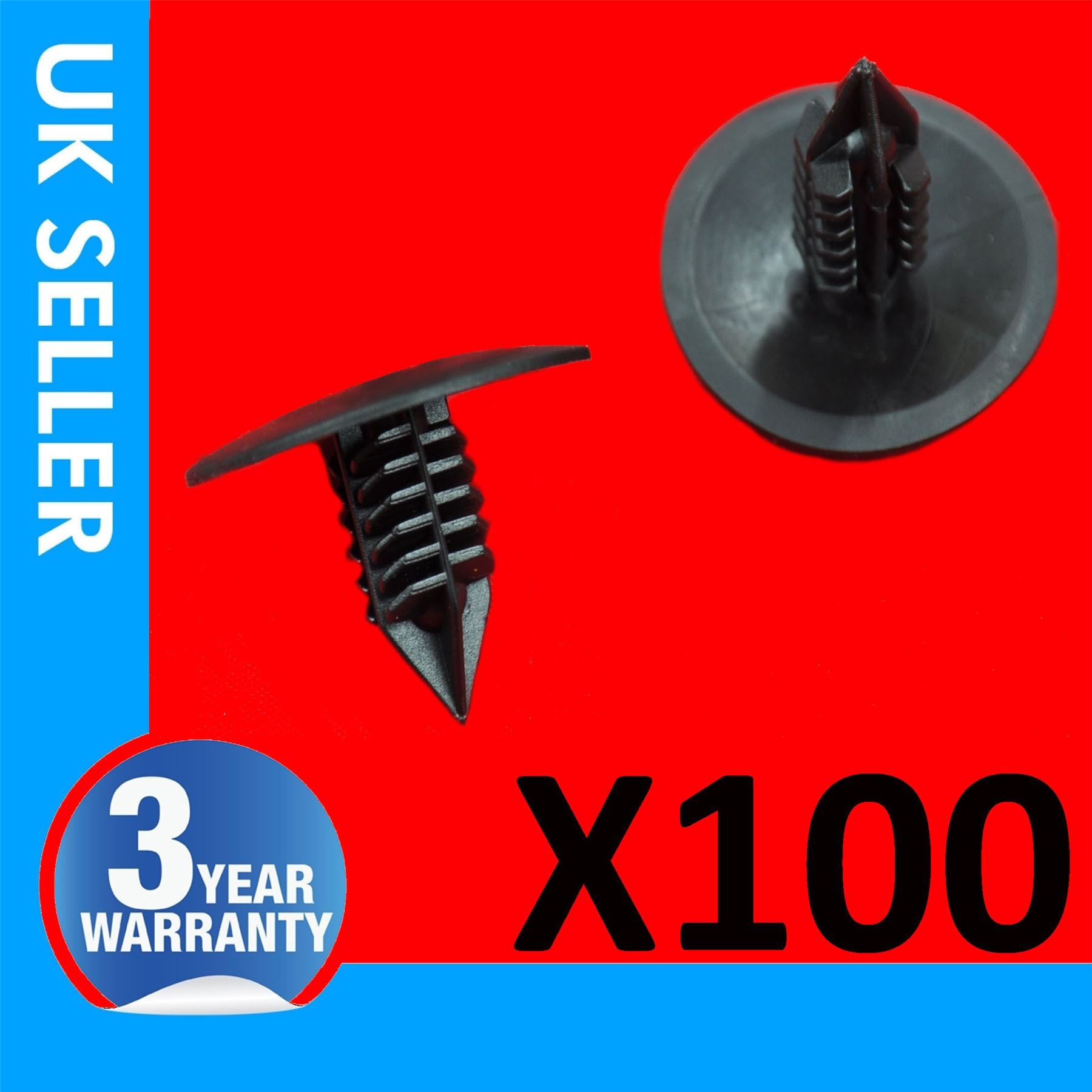 100X For Renault Clio Mk2 Mk3 Kangoo Laguna Mk1 Mk2 Logan Megane Mk1 Mk2 Modus Scenic Mk2 Trafic Mk2 Twingo Vel Satis Master Escape Dacia Logan Duster Sandero Wheel Arch Cover Panel Splash Guard Clips 7703077435