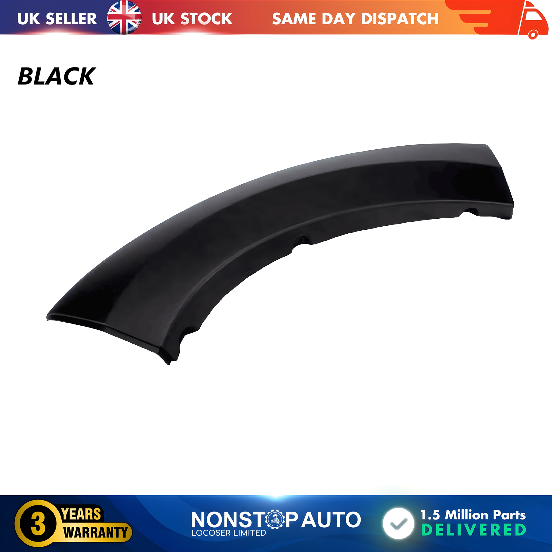 Wheel Arch Trim Moulding Front Right Black For CITROEN Relay PEUGEOT Boxer FIAT Ducato 2014 on 1611706980
