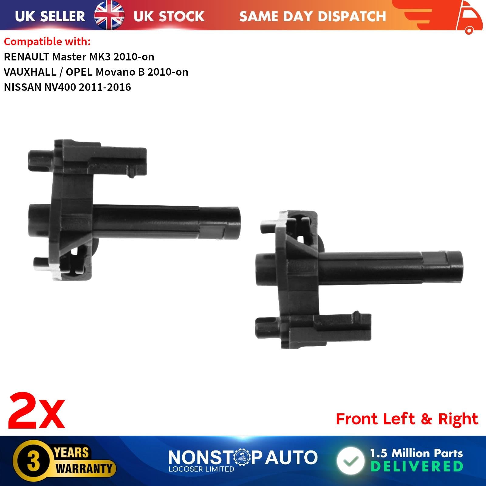 2x Door Handle Inner Holder Support Bracket For RENAULT Master MK3 8200766683